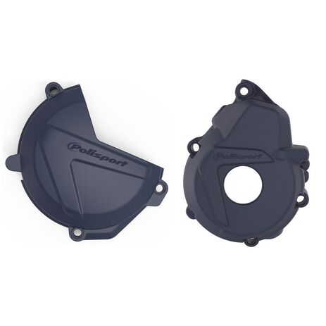 _Polisport Clutch and Ignition Cover Protector Kit Husqvarna FE 250/350 17-18 | 90997-P | Greenland MX_