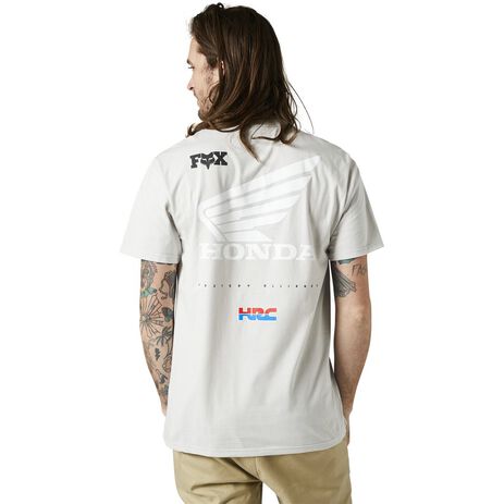 _Camiseta Fox Honda Wing Premium Gris | 29003-097 | Greenland MX_