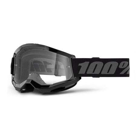 _100% Strata 2 M2 Youth Goggles Clear Lens Black | 50031-00007-P | Greenland MX_