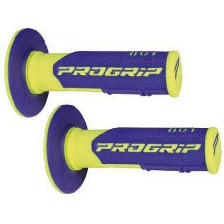 _Pro Grip 801 Dual Grips Blue/Yellow Fluo | PGP-801YLBL-P | Greenland MX_