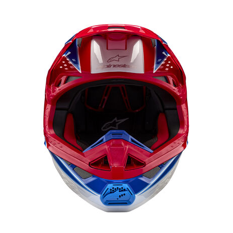 _Alpinestars Supertech M10 Aeon Helmet Red/Blue | 8301823-3017-P | Greenland MX_