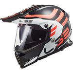 _LS2 MX436 Pioneer EVO Adventurer Helmet Black/White | 4043640023XL-P | Greenland MX_