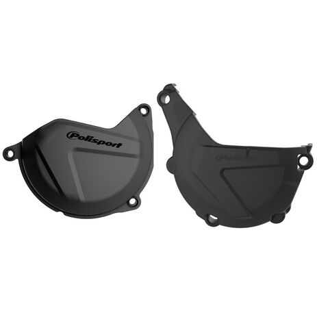 _Polisport Clutch and Ignition Cover Protector Kit Husqvarna FE 450/501 14-16 KTM EXC-F 450/500 13-16 | 90988-P | Greenland MX_