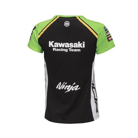_Kawasaki WSBK 2024 Woman T-Shirt Green | 177WBF24101S-P | Greenland MX_