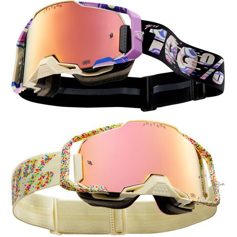 _100% Armega® Donut Jett Lawrence LE Mirror Goggles Pack 2 Units | 50057-00001 | Greenland MX_