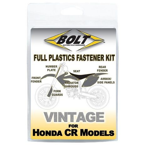 _Kit de Vis Pour les Plastiques Bolt Honda CR 125 R 85-90 CR 250/500 R 85-89 | BT-HON-8590101 | Greenland MX_
