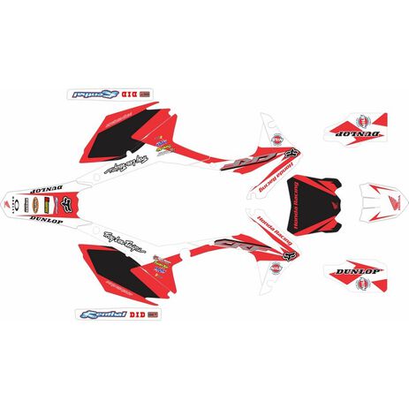 _Kit Adhesivos Completo Honda CRF 250 R 14-17 Racing Nils | SK-HCRF251417RANI-P | Greenland MX_