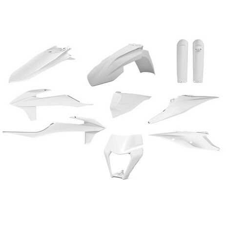 _Full Kit Plásticos Polisport KTM EXC/EXC-F 20-23 Blanco | 91016-P | Greenland MX_