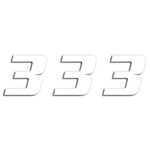 _Numbers White # 3 (20 x 25 cm) | 5049-10-3 | Greenland MX_