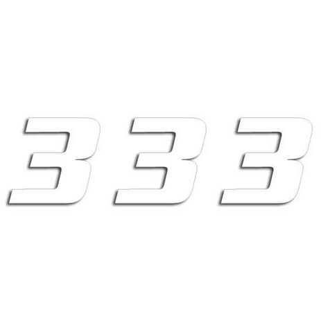 _Numbers White # 3 (20 x 25 cm) | 5049-10-3 | Greenland MX_