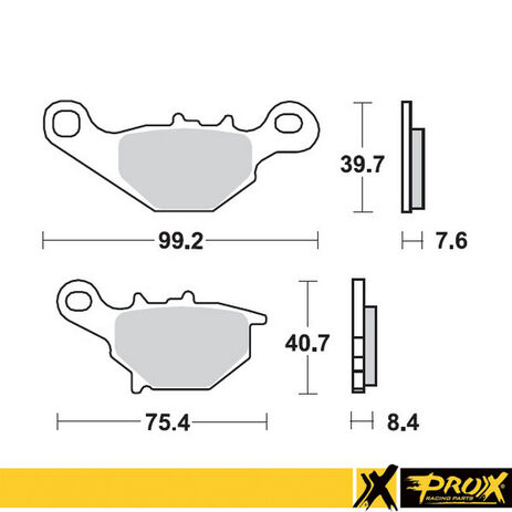 _Prox Front Brake Pad Suzuki RM 80/85 96-04 | 37.105202 | Greenland MX_