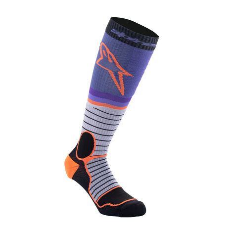_Alpinestars MX Pro Socks Black/Purple | 4701524-1207-L-P | Greenland MX_
