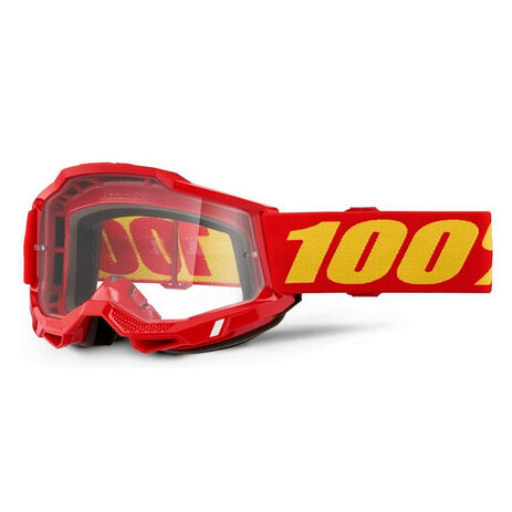 _100% Accuri 2 M2 Goggles Clear Lens Red | 50013-00042-P | Greenland MX_