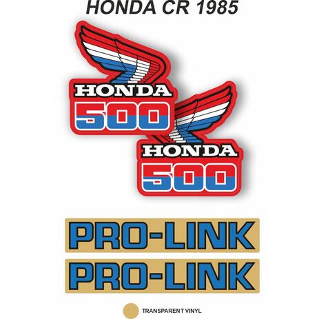 _Kit Autocollants OEM Honda CR 500 R 1985 | VK-HONDCR500R85 | Greenland MX_
