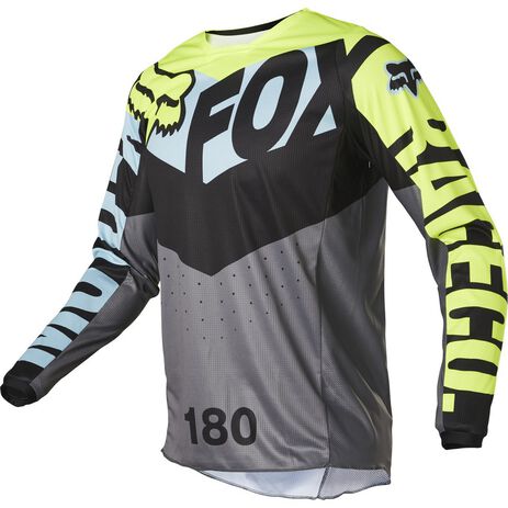 _Maillot Fox 180 Trice Gris | 26728-176 | Greenland MX_