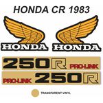 _Kit Adhesivos OEM Honda CR 250 R 1983 | VK-HONDCR250R83 | Greenland MX_