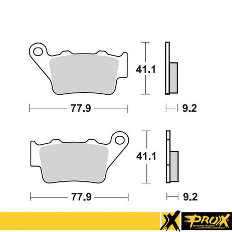 _Rear Brake Pad Prox KTM SX/EXC 94-03 | 37.204202 | Greenland MX_