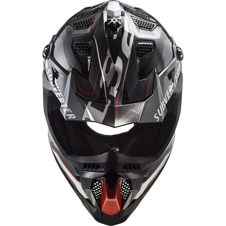 _LS2 MX700 Subverter EVO Arched Helmet Black/Silver | 467003104XS-P | Greenland MX_
