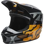 _Fox V1 Skew Youth Helmet Black/Gold | 28358-595 | Greenland MX_