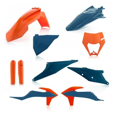 _Full Kit Plásticos Acerbis KTM EXC/EXC F 20-.. Azul/Naranja | 0024054.243-P | Greenland MX_