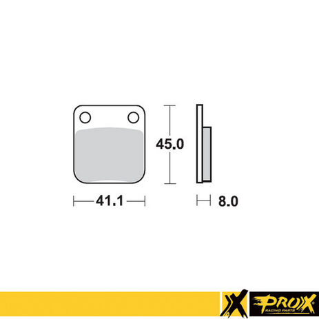 _Prox Rear Brake Pad Kawasaki KX 65 00-21 Suzuki RM 65 03-05 | 37.202002 | Greenland MX_