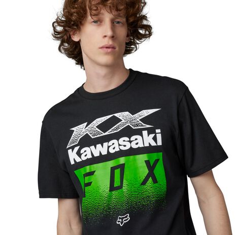 _Camiseta Fox X Kawasaki Negro | 30528-001-P | Greenland MX_