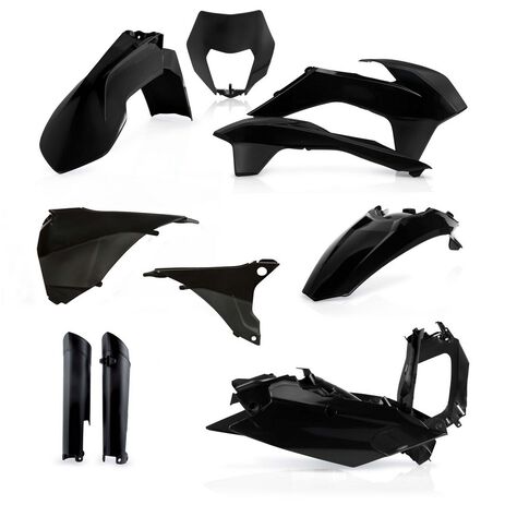 _Full Kit Plásticos Acerbis KTM EXC/EXC-F 14-15 Negro | 0017204.090-P | Greenland MX_