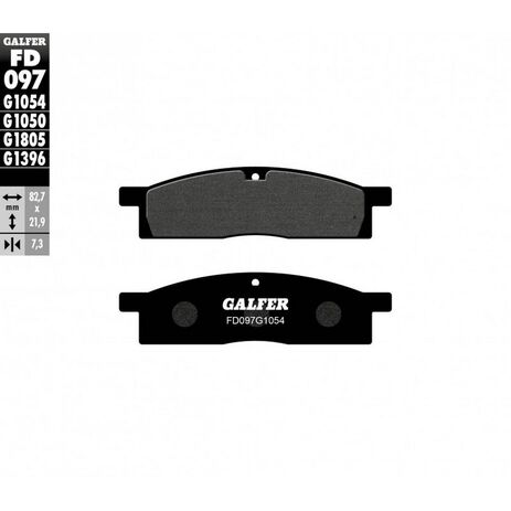_Plaquettes De Frein Galfer Avant Yamaha YZ 65 18-.. YZ 80 86-02 YZ 85 03-.. | FD097G1054 | Greenland MX_
