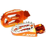 _Apico Pro-Bite KTM EXC 98-16 SX-F 06-15 Husqvarna TE/FE 14-16 TC/FC 14-15 Enduro Footpegs Orange | AP-FPROKTMOR | Greenland MX_