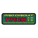 _Autocollant Silencieux Pro Circuit Type 296 | DCTYPE296 | Greenland MX_