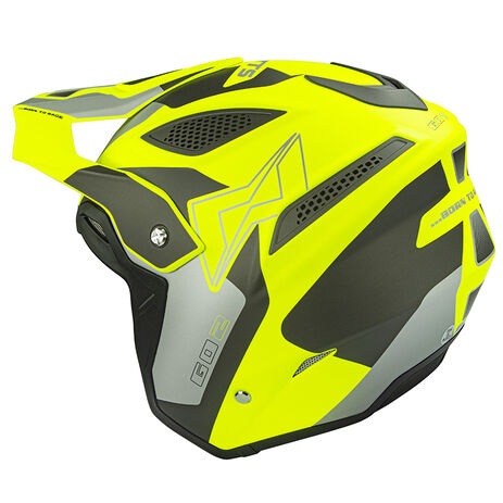 _Mots Go2 Trial Helmet Fluo Yellow | MT6217Y-P | Greenland MX_