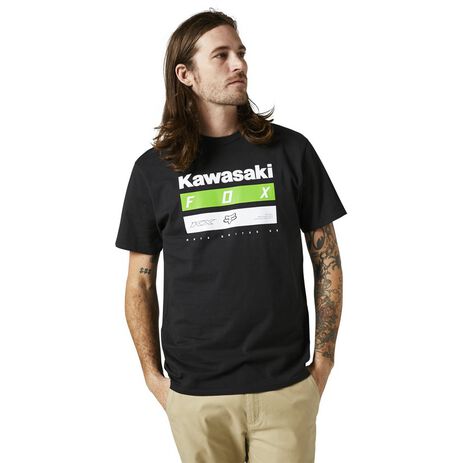 _T-shirt Fox Kawasaki Stripes Premium | 29006-001 | Greenland MX_
