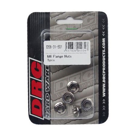 _DRC Nuts with Washers M6 5 Pack | D58-31-501 | Greenland MX_