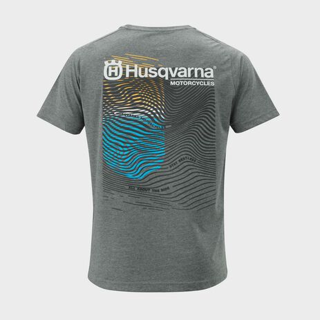 _Camiseta Husqvarna Railed Gris | 3HS230028401-P | Greenland MX_