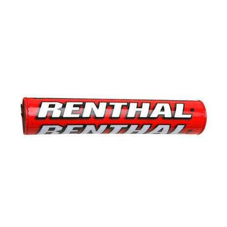 _Renthal Square Handlebar Pad Mini SX 50 205 mm Red/White | P225 | Greenland MX_