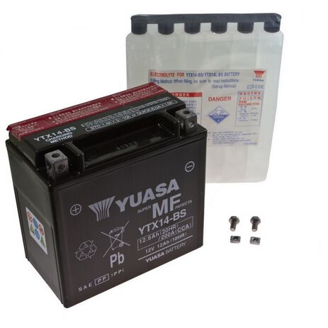 _Batterie Poweroad Sans Entretien Yuasa YTX14-BS | BY-YTX14-BS | Greenland MX_