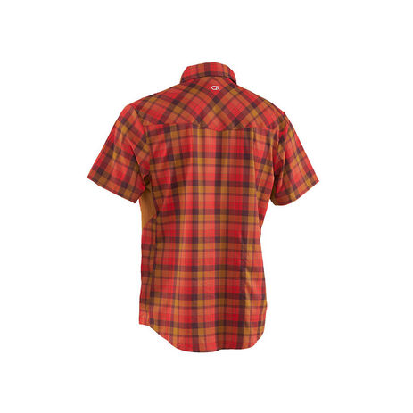 _Chemise Manches Courtes Club Ride New West Rouge/Orange | MJNW901FL-L-P | Greenland MX_